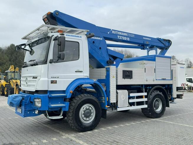 Mercedes AXOR 1829 4x4 Zwyżka RUTHMANN STEIGER T270S16 Podnośnik Koszowy Wysokość Podnoszenia 27m 10