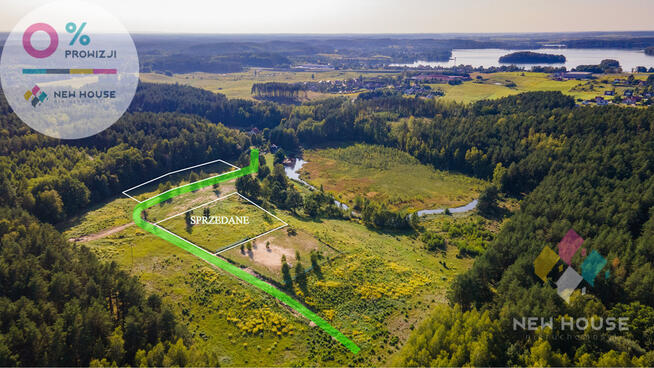 Działka na wzgórzu przy lesie z warunkami zab.