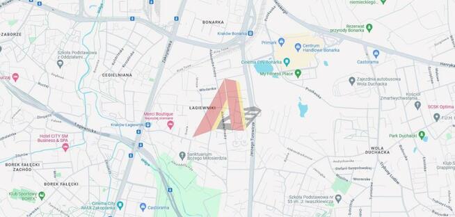 Działka budowlana Kraków Podgórze, Łagiewniki, Tischnera