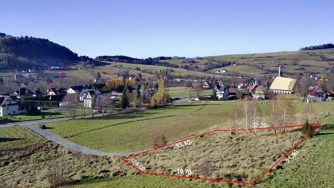 Działka budowlana Poręba Wielka gm. Niedźwiedź