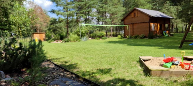 Działka z udziałem w plaży Mazury z domkiem letniskowym