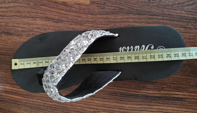 Sandałki japonki damskie czarne