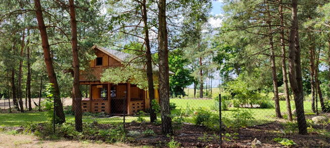 Działka z udziałem w plaży Mazury z domkiem letniskowym
