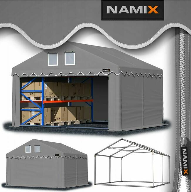 Namiot ROYAL 4x4 magazynowy handlowy garaż wzmocniony PVC 56