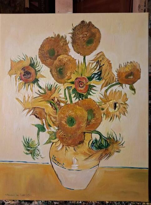 Kopia obrazu Van Gogha Słoneczniki