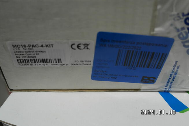 Osprzęt systemów bezpieczeństwa i kontroli dostępu