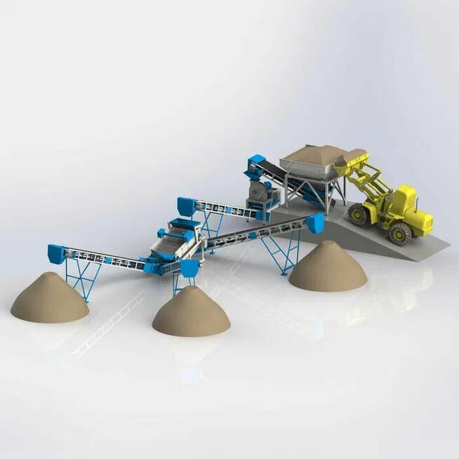 Młotkowa kruszarka do kamienia DM-500 -kruszenie granitu, do