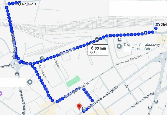 Centrum działka budowlana 1074m2 Plot for sale Zielona Góra