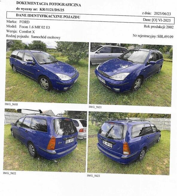 Syndyk sprzeda samochód osobowy Ford Focus