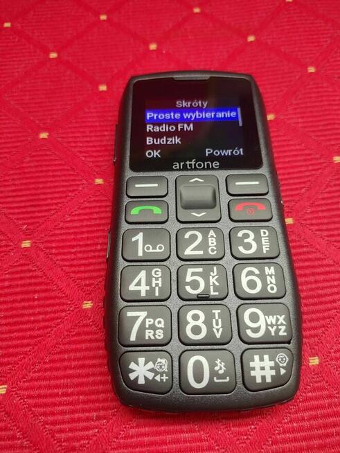 Telefon na 2 karty dla Seniora Seniorów czarny komórkowy