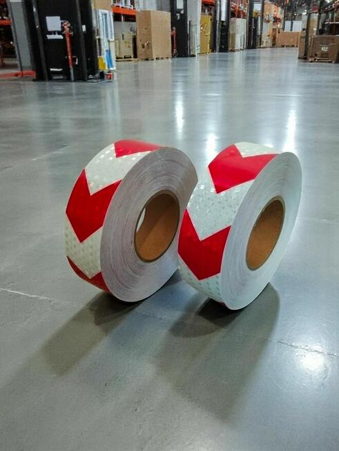 Taśma odblaskowa odgradzająca ostrzegawcza