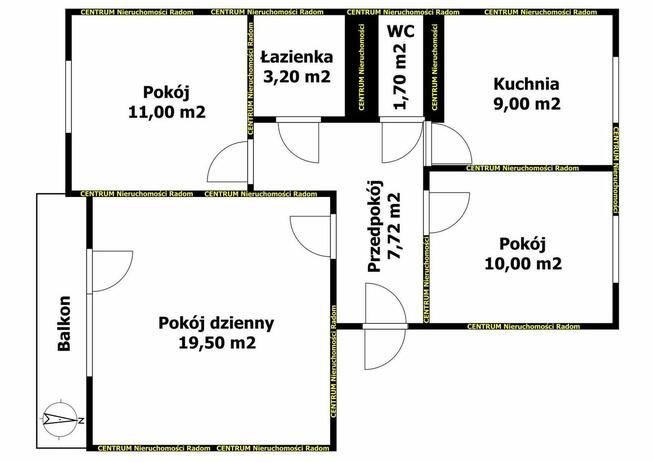 Południe, ul. Gębarzewska, M4, 62.12 m2, balkon.