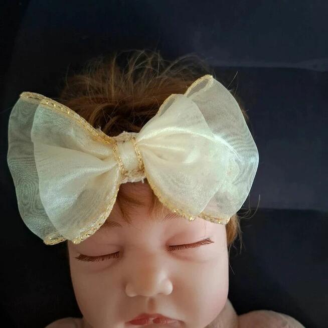 Kremowy zestaw dla dziewczynki 3–6 mies. | nowy bez metki, k