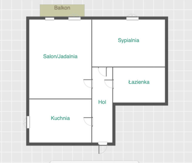 2 pokoje, oddzielna kuchnia, centrum