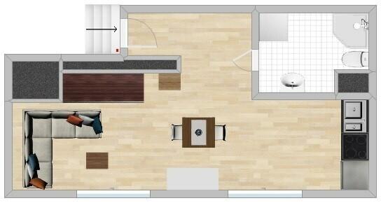 Nepalska 28/Brochów, kawalerka z miejscem w garażu