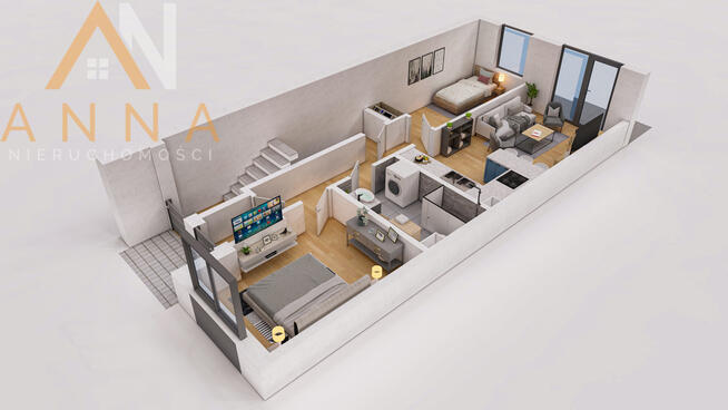 Apartament z dużym ogródkiem, 3 pokoje, Solno