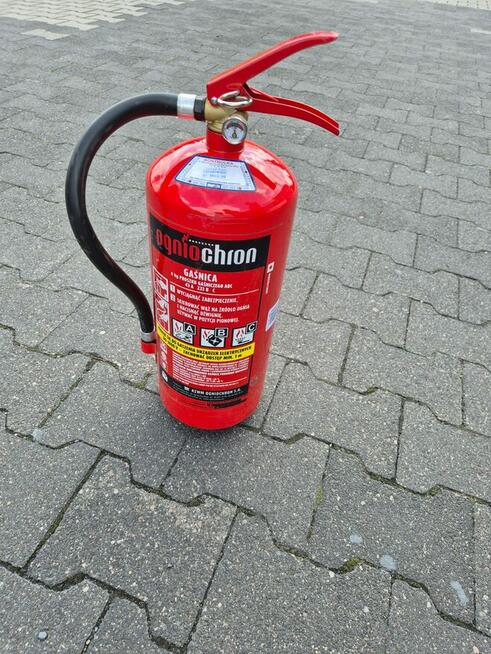 gaśnica proszkowa 6 kg ABC nieużywana, z ważną legalizacją
