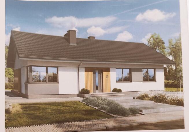 Dom parterowy w stanie surowym otwartym – 91 m²