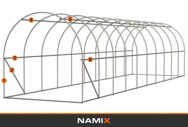WYPRZEDAŻ Tunel foliowy szklarnia 3x10 m 30m² wysokość 2,5m