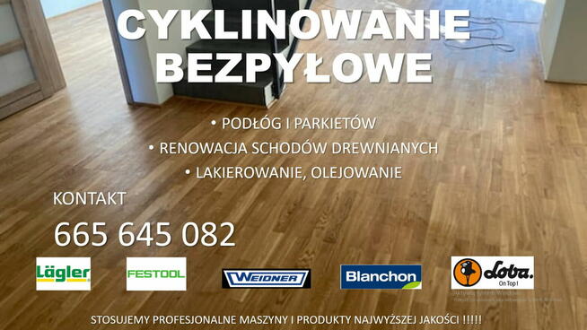 Cyklinowanie połóg i parkietów