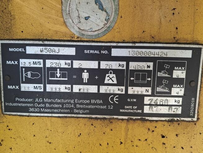 Podnośnik przegubowy JLG 450AJ za 52 500 zł netto