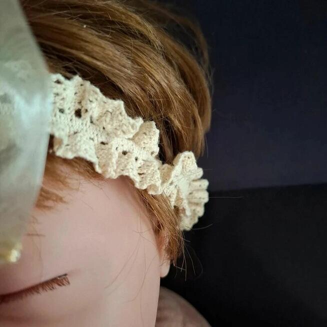 Kremowy zestaw dla dziewczynki 3–6 mies. | nowy bez metki, k