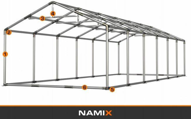 Namiot ROYAL 6x12m HALA PRZEMYSŁOWA magazynowy garaż MOCNY P