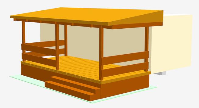 ZADASZENIE DOMKU HOLENDERSKIEGO lub PRZYCZEPY KEMPINGOWEJ