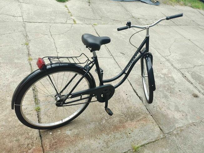 Rower Miejski Czarny bagażnik Męski Damski Damka Holenderski