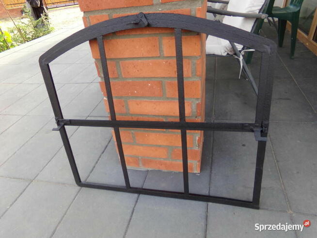 Stare okno loft retro lustro grill ogrodzenie 82x74