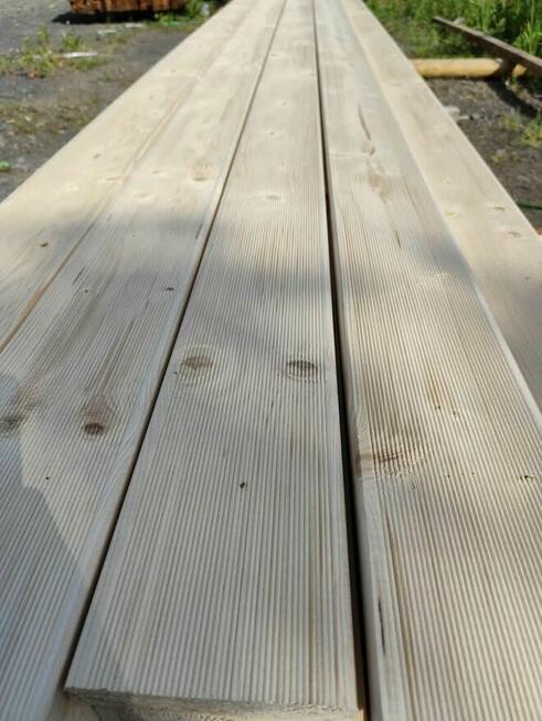 Deska tarasowa świerk wym. 28x145x4m kl AB