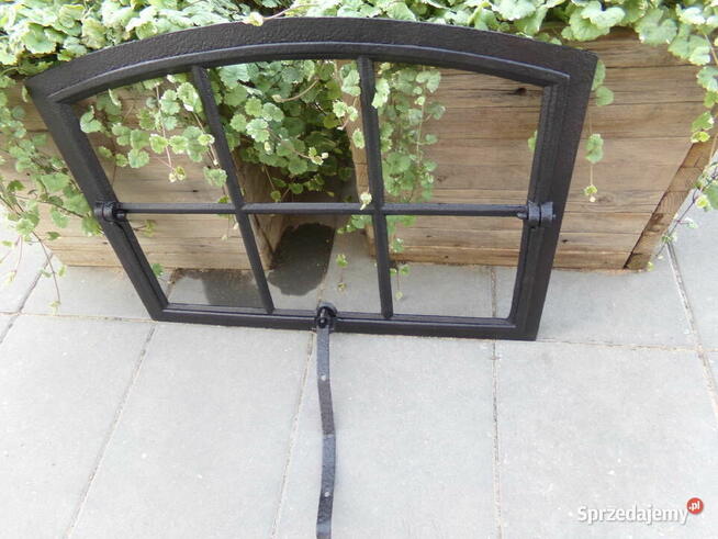 Stare okno loft retro lustro grill ogrodzenie 67x50