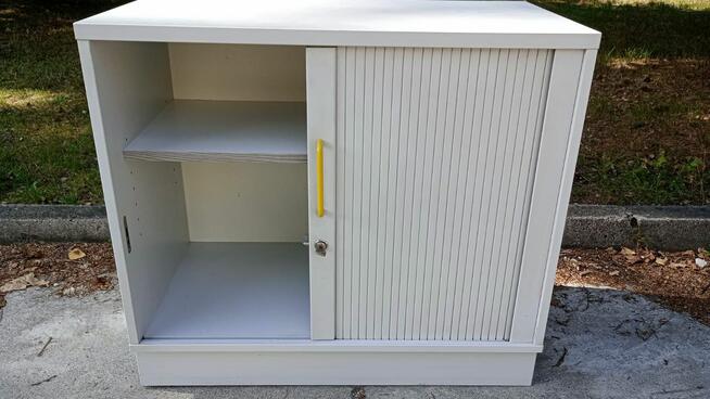 Komoda biurowa drzwi przesuwne 80x72cm komody szafy szafki