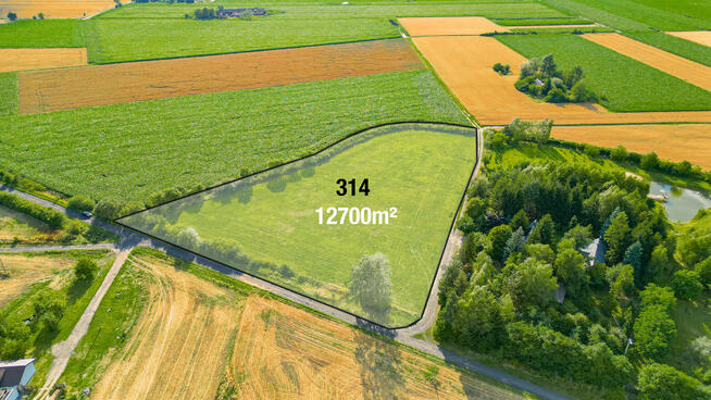Działka budowlana, 1,27 ha, 45 km / 30min. Warszawa, CPK
