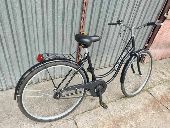 Rower Miejski Czarny bagażnik Męski Damski Damka Holenderski