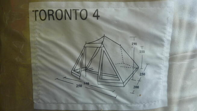 Duży namiot turystyczny 4 osob.FREETIME TORONTO 4,nieużywany