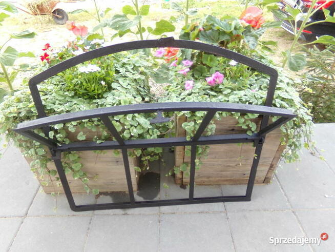 Stare okno loft retro lustro grill ogrodzenie 82x74