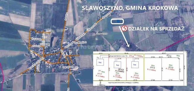 5 działek w Sławoszynie, Karwia BLISKO MORZA
