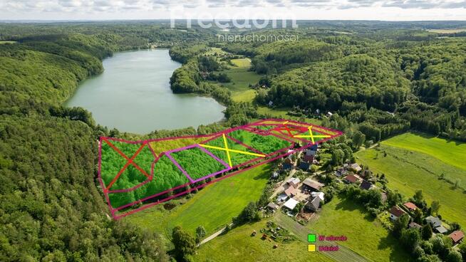 Atrakcyjna działka z dostępem do jeziora !