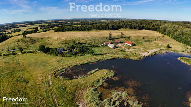 Teren siedliskowy z czterema stawami - pow. 49 ha