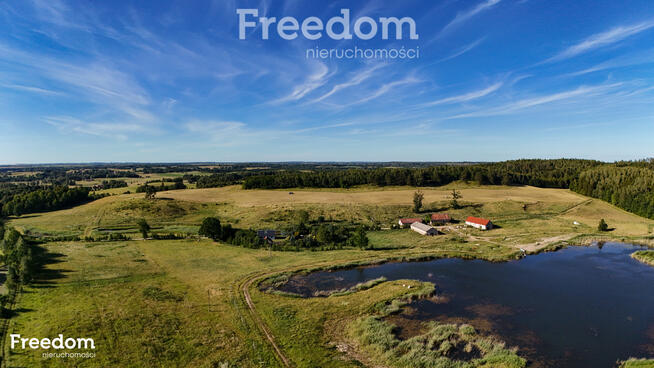 Teren siedliskowy z czterema stawami - pow. 49 ha