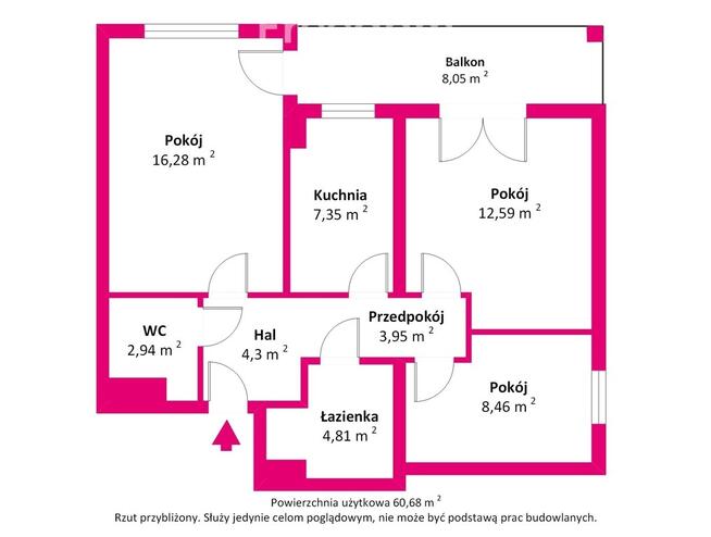 Ładne mieszkanie nowe budownictwo 3 pokoje