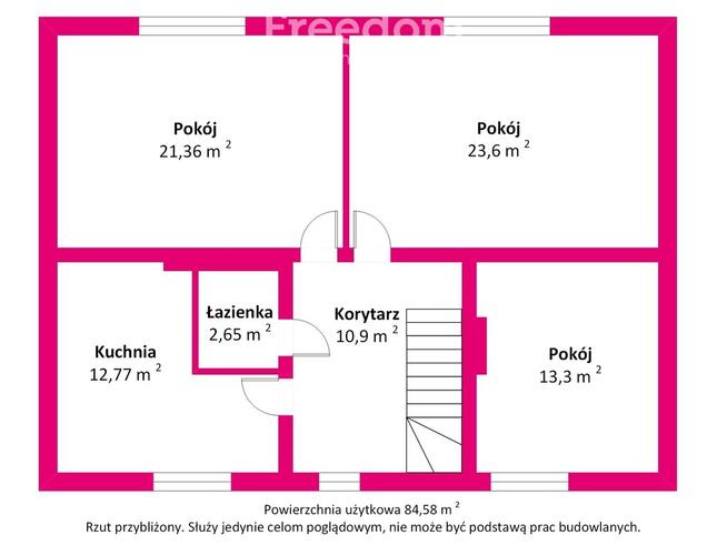 3 pokoje z tarasem i ogródkiem, 84 m², 1 piętro