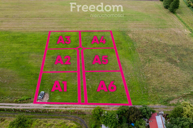 Działki na ogródki w udziałach lub jedna cała