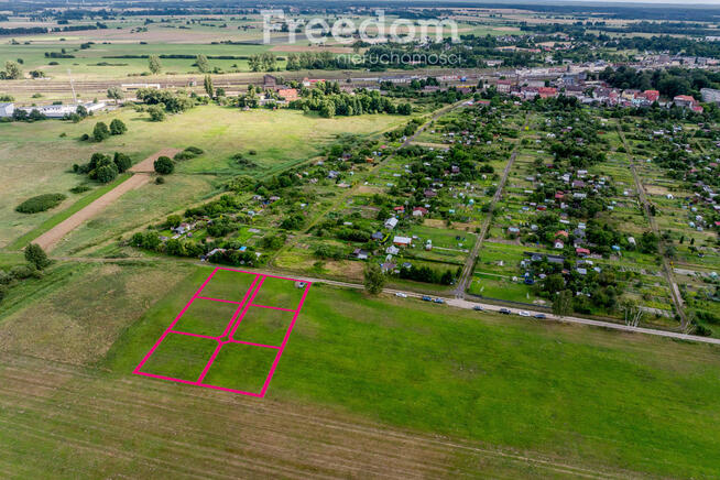 Działki na ogródki w udziałach lub jedna cała