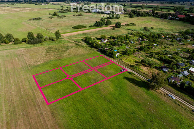 Działki na ogródki w udziałach lub jedna cała