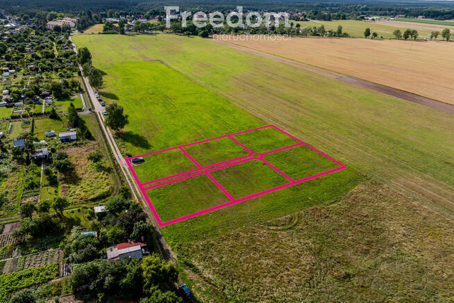 Działki na ogródki w udziałach lub jedna cała