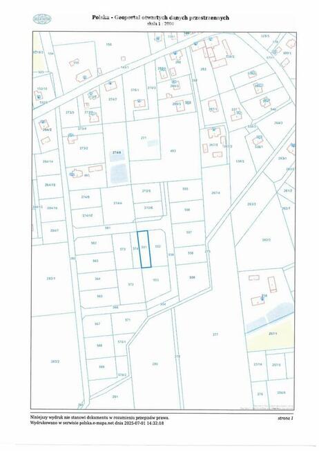 Na sprzedaż działka budowlana w Ługach Ujskich