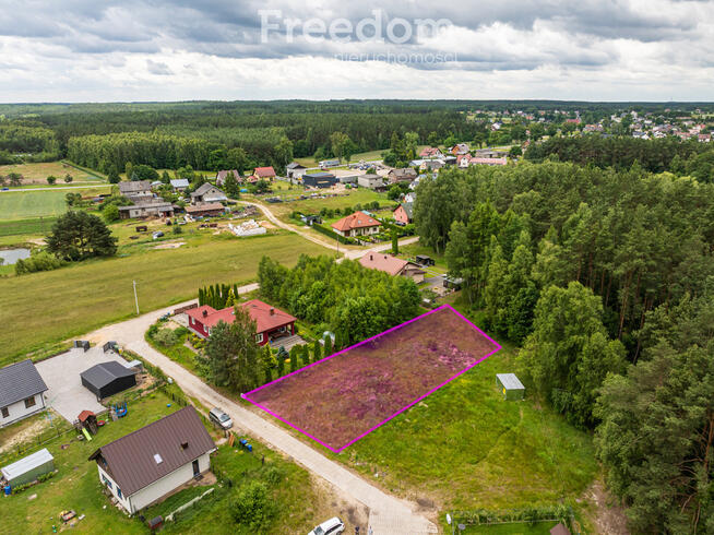 Działka z wejściem do lasu