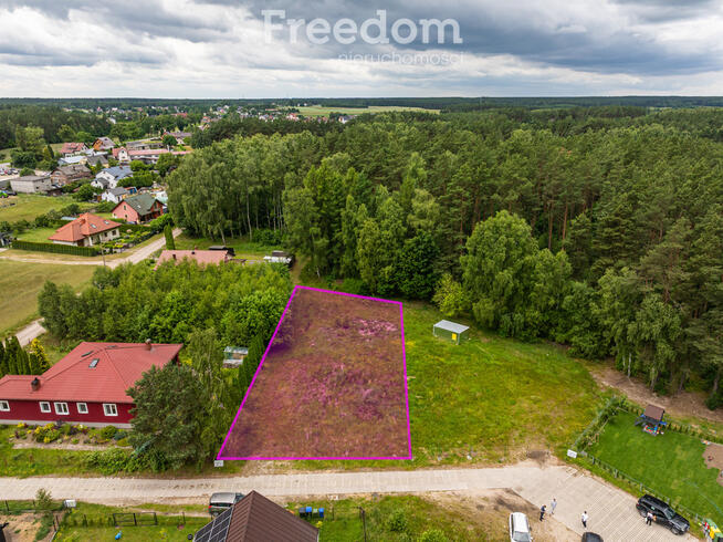 Działka z wejściem do lasu